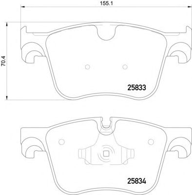 HELLA PAGID 8db355020981 -  Комплект тормозных колодок, дисковый тормоз